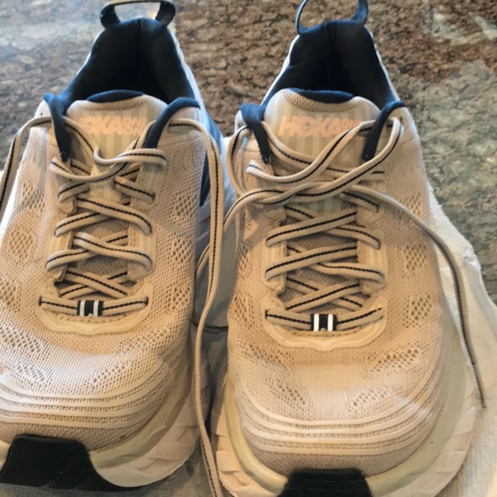 Hoka One One Women's Sneakers - Cream and Black